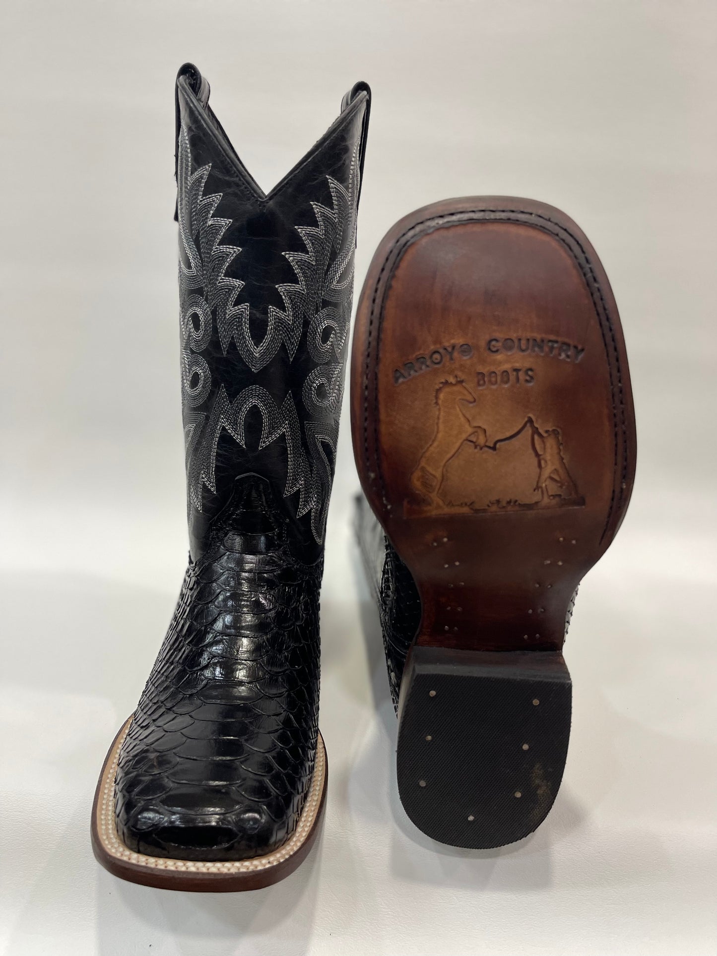Men’s Genuine Exotic Python Black