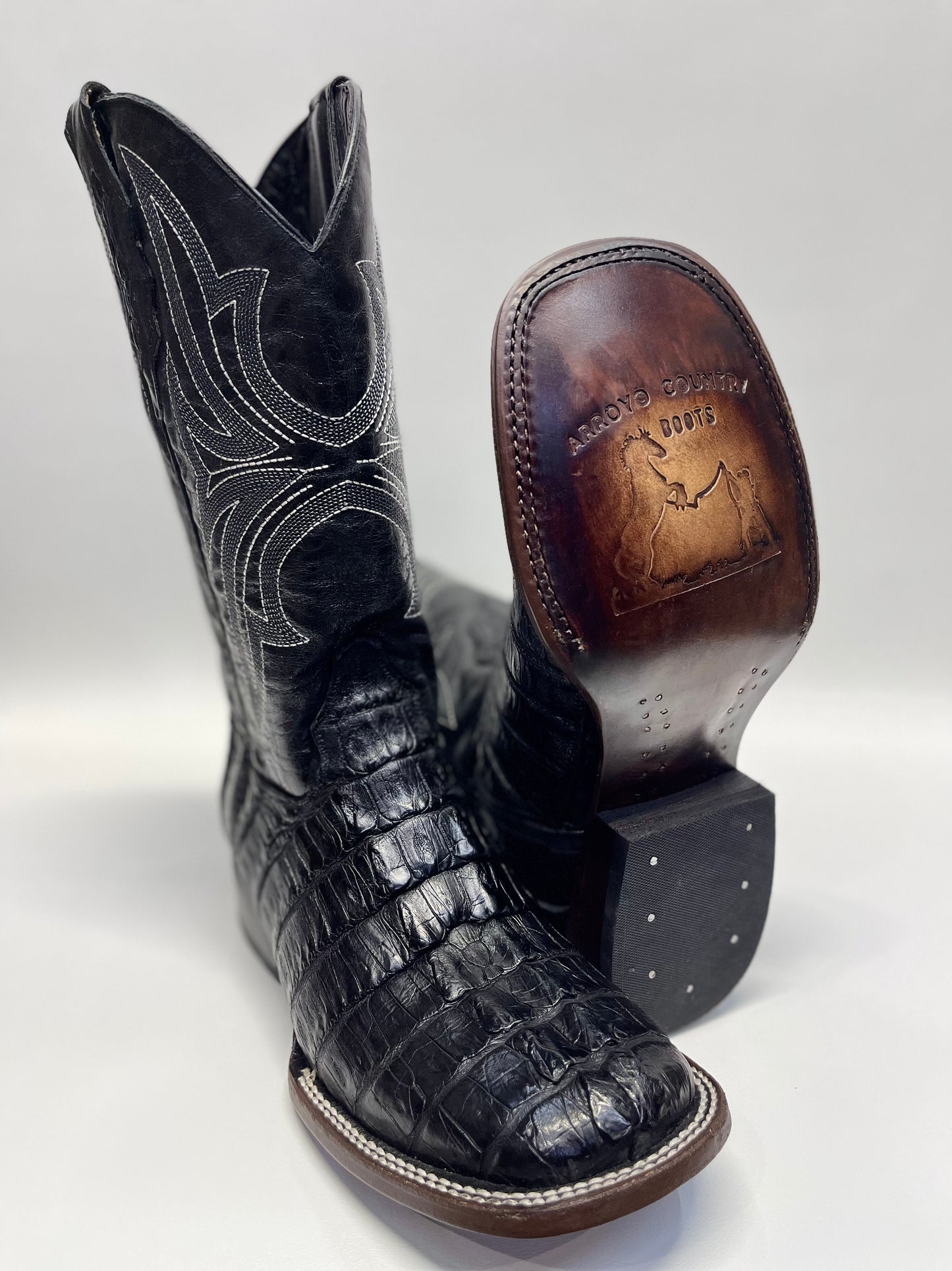 Men’s Black Caiman Tail