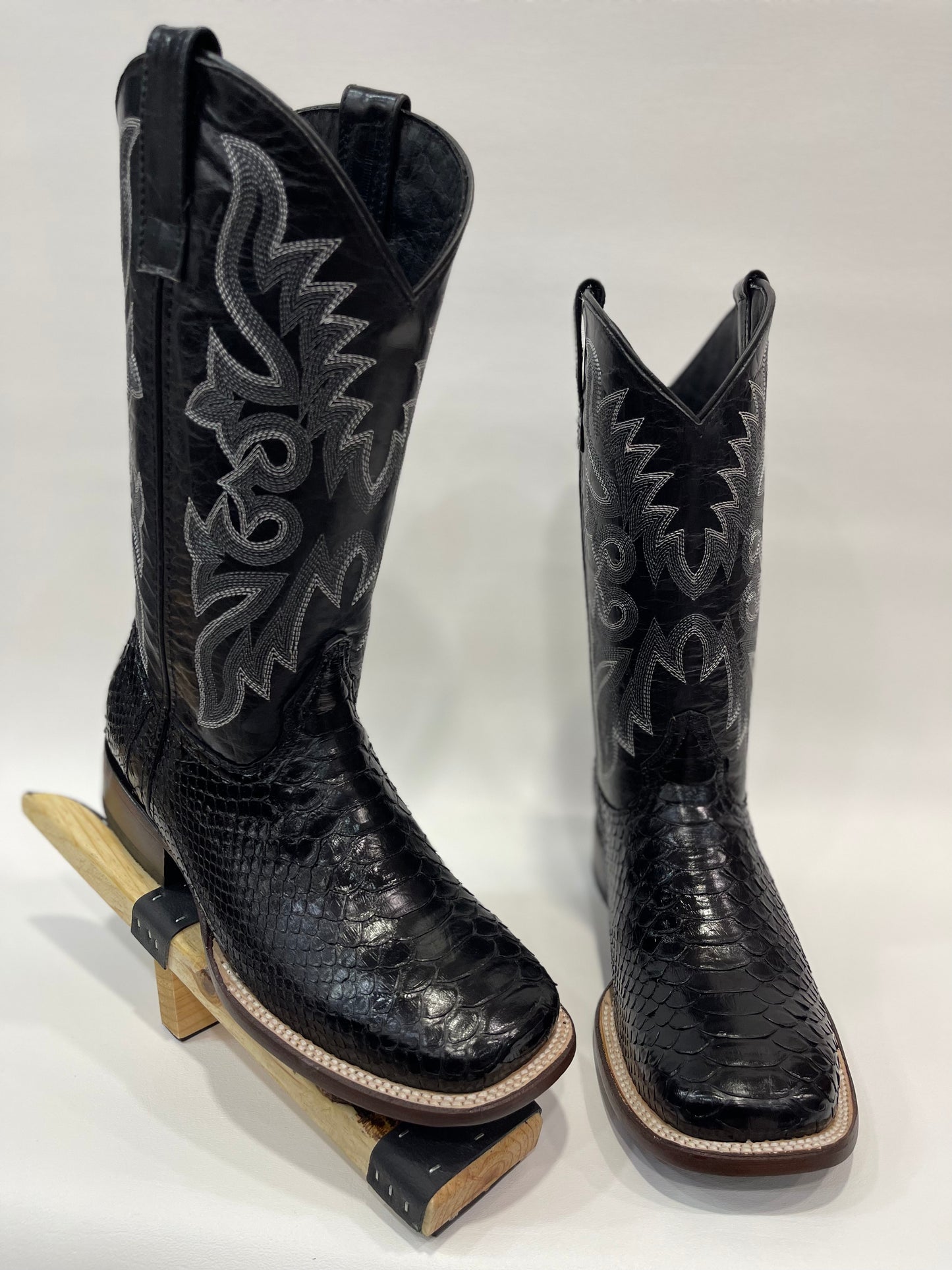 Men’s Genuine Exotic Python Black