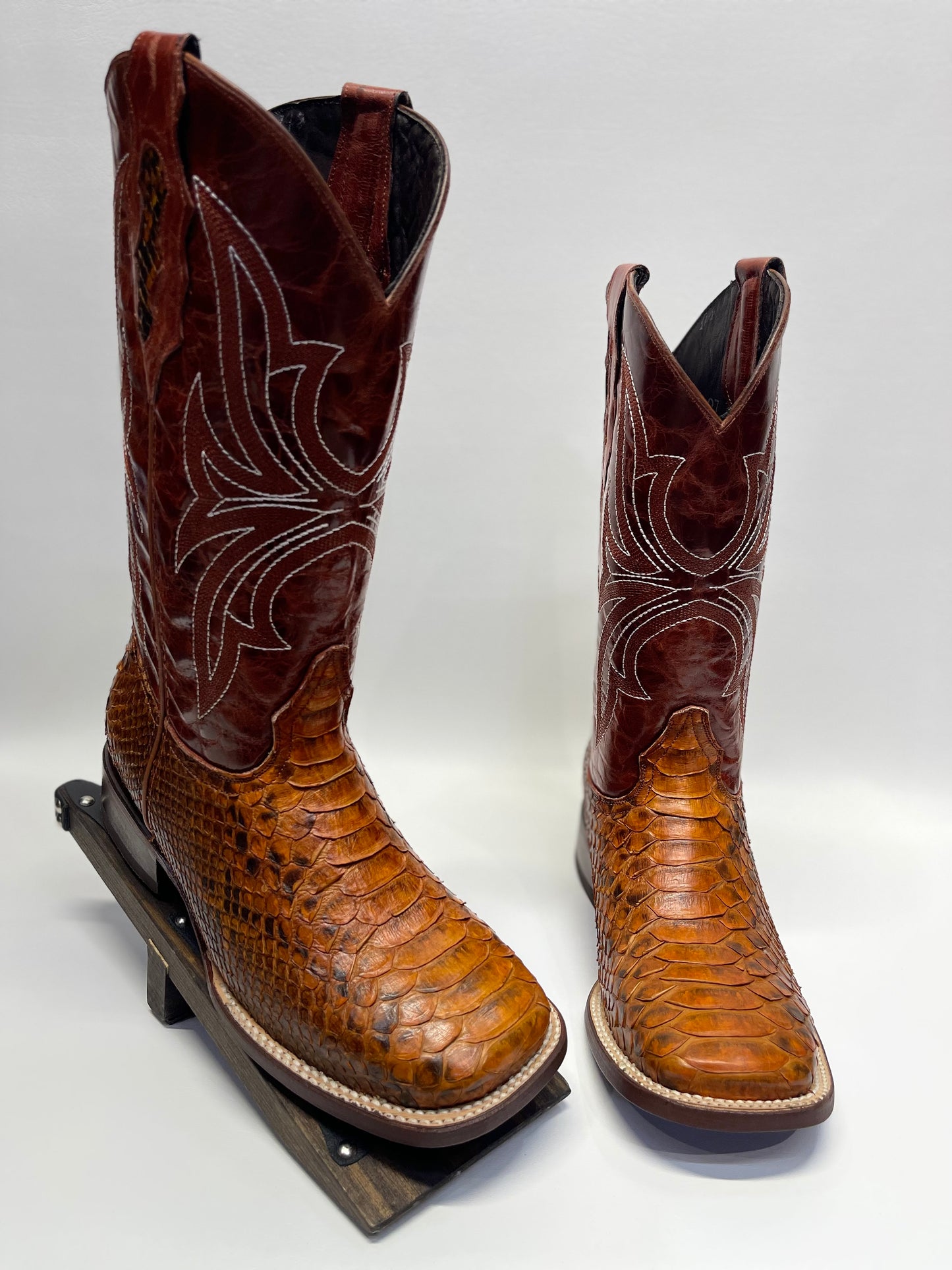 Men’s Genuine Exotic Python Cognac