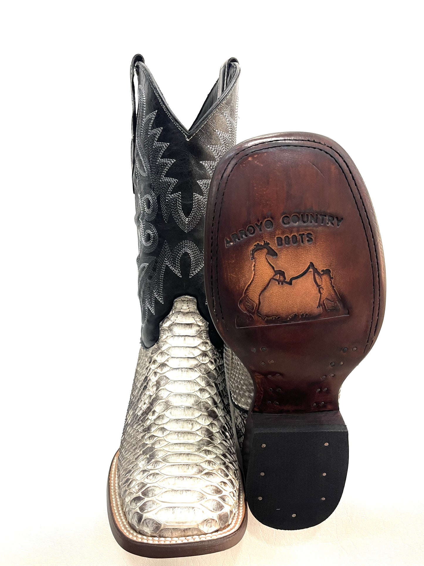Men’s Genuine Exotic Python Natural Color