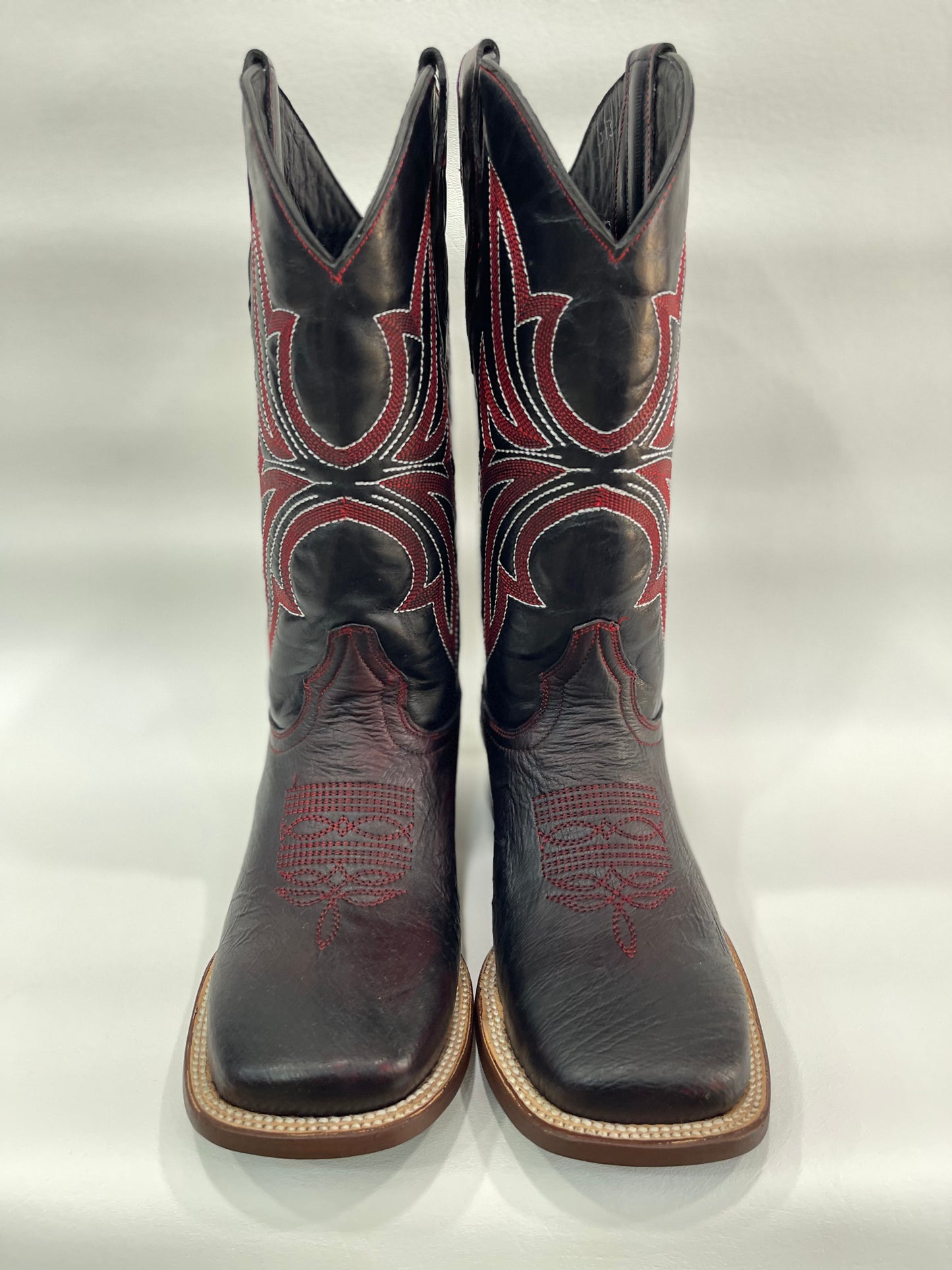 Men’s Genuine Exotic Smooth Ostrich Black Cherry