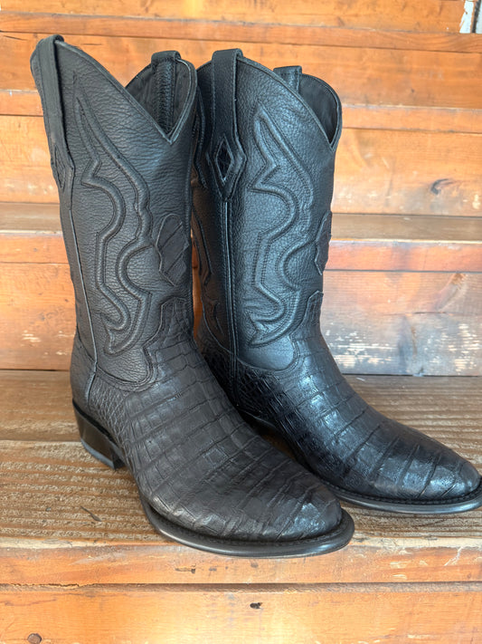 Men’s Caiman Belly Round Toe