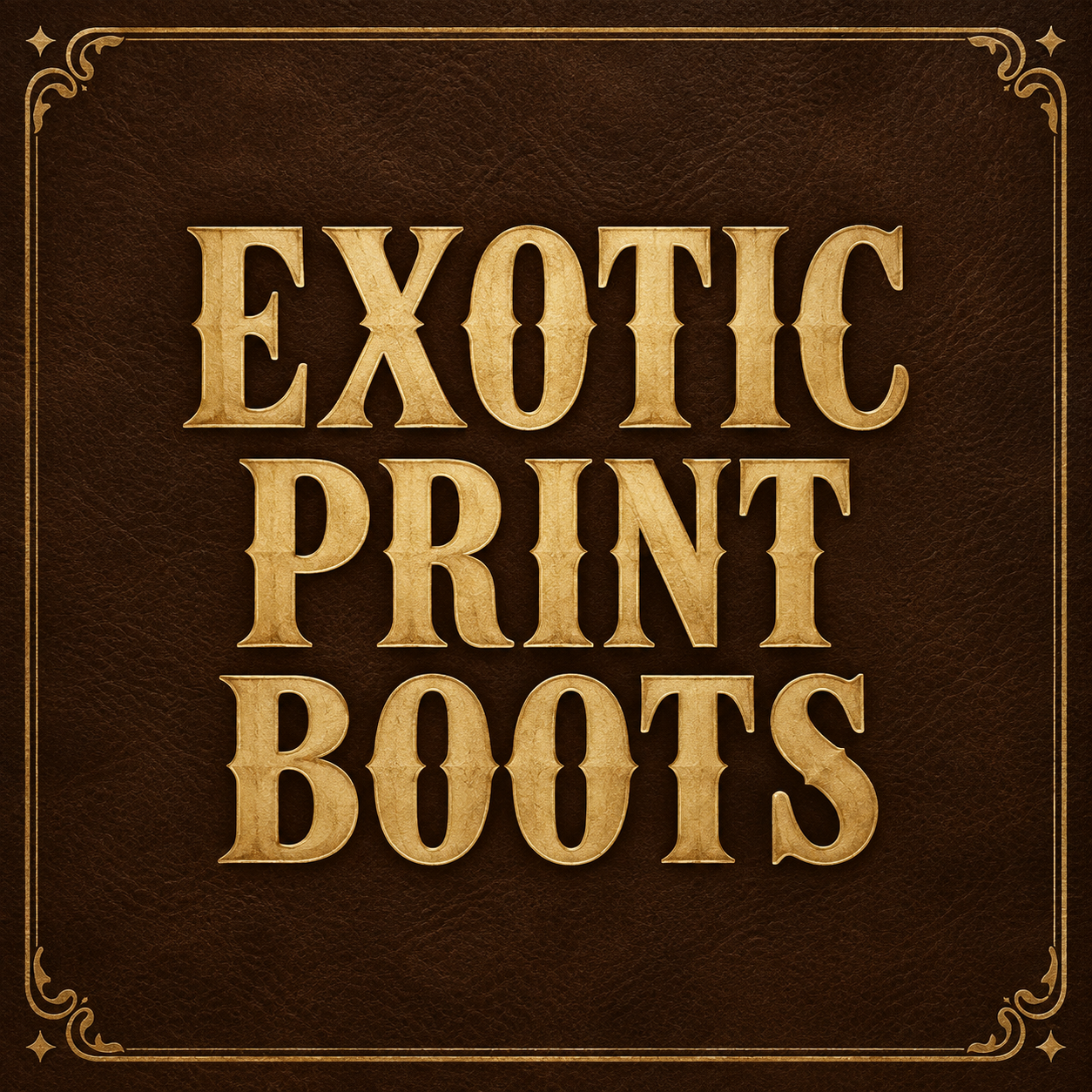 EXOTIC PRINT BOOTS