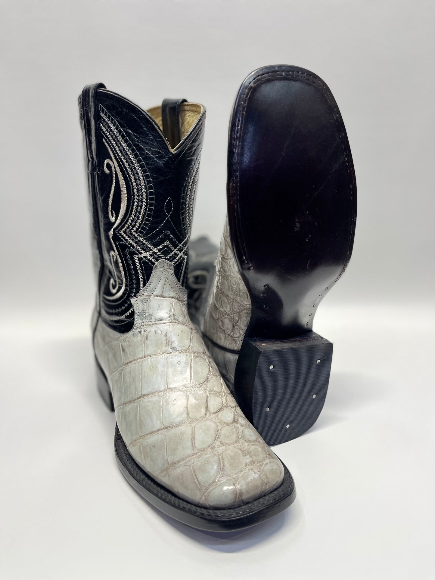 Men’s Genuine Exotic Frost Crocodile Belly