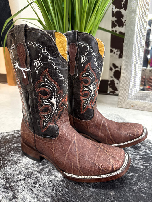 Men’s Exotic Print Cowboy Boots – Square Toe