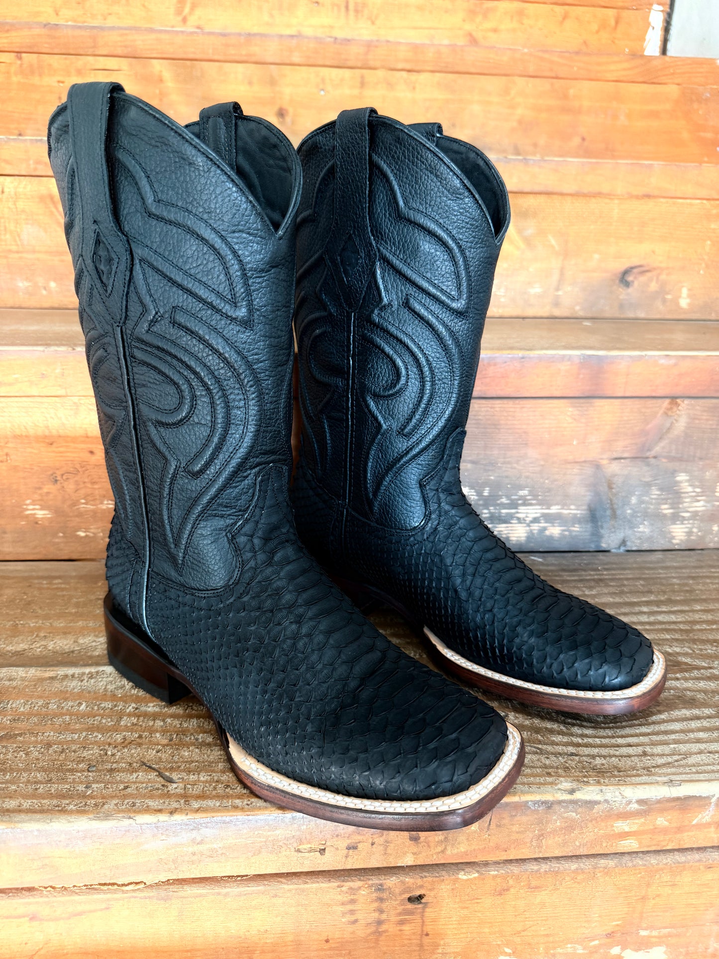 Men’s Genuine Exotic Python  Black