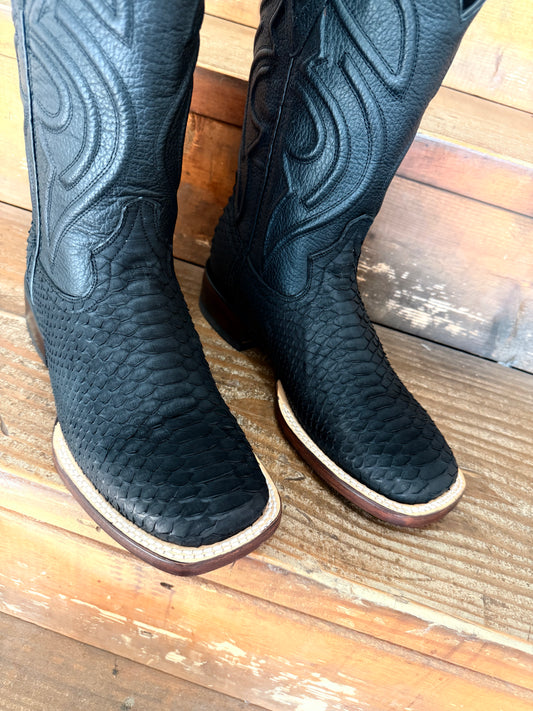 Men’s Genuine Exotic Python Black